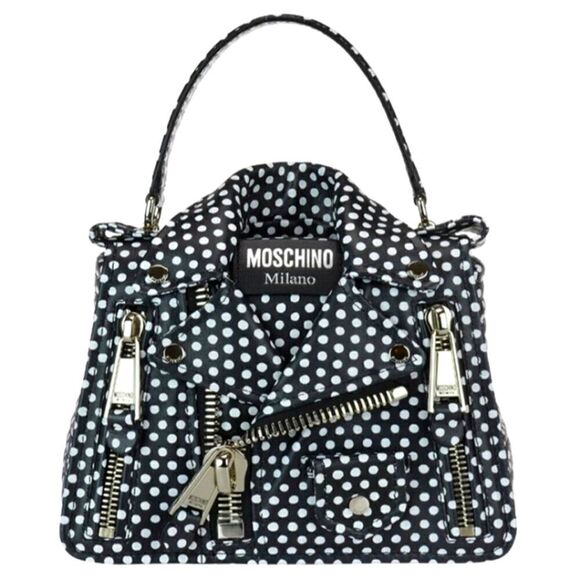 Moschino Couture Biker Bag Polka Dot